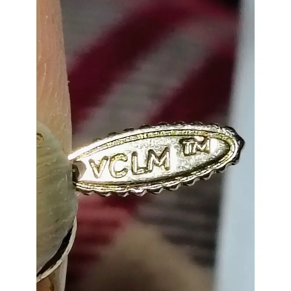 VCLM Gold Tone Charm Necklace Elephant Clover Horseshoe Boho Statement